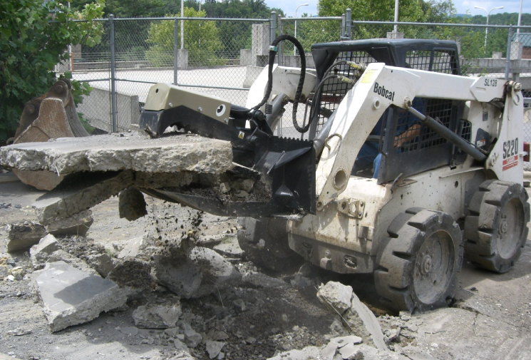 The Mini Beak Skid Steer Attachment - Grapple Bucket Attachment