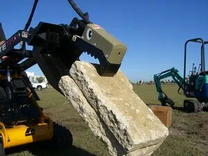 Mini Beak skid steer attachment for demolition and material handling