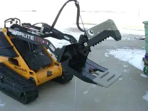 Mini Beak skid steer attachment for demolition and material handling